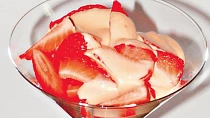 Zabaglione s jahodami