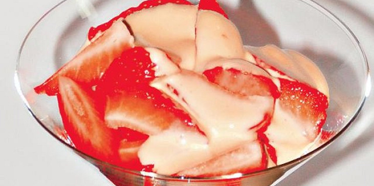 Zabaglione s jahodami