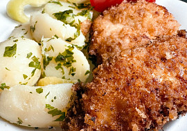 Kuřecí podmáslové řízečky, smažené v čerstvé strouhance