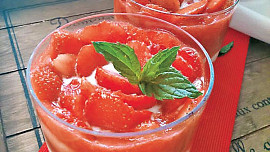 Mascarpone s jahodami