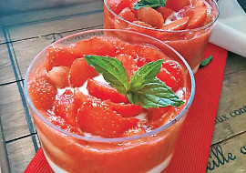 Mascarpone s jahodami