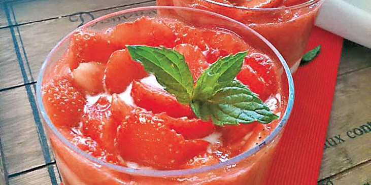 Mascarpone s jahodami