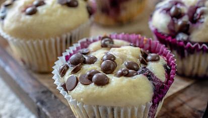 Tvarohové muffiny s ovocem