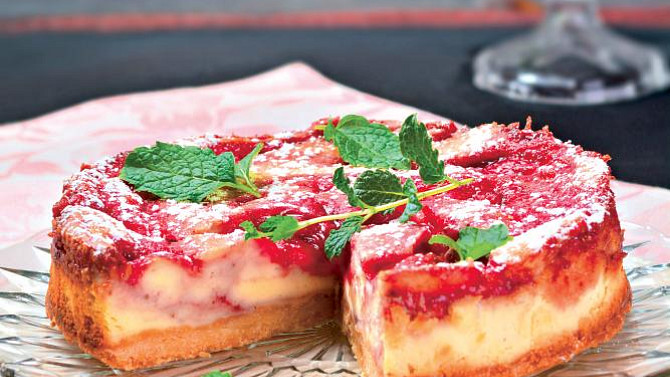 Cheesecake s jahodami