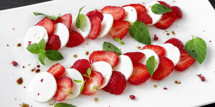 Jahodové carpaccio