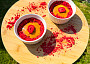 Rychlý Lotus cheesecake s lyofilizovanými  jahodami