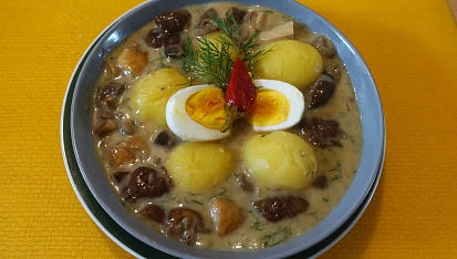 Houbová omáčka a la kulajda