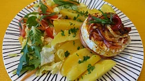 Pečený hermelín v horkovzdušné fritéze