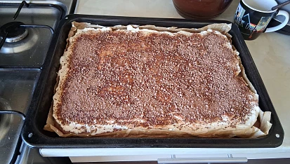 Jablková buchta s tvarohem