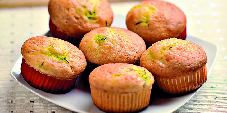 Cuketové muffiny s citronem