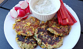 Cuketové placky s halloumi