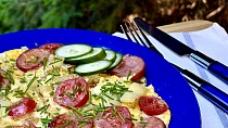 Lečo v omeletě