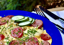 Lečo v omeletě