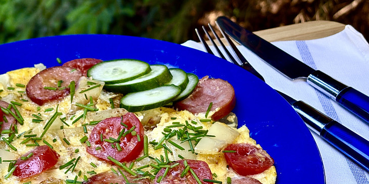 Lečo v omeletě