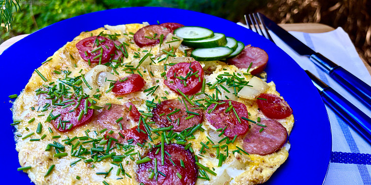 Lečo v omeletě