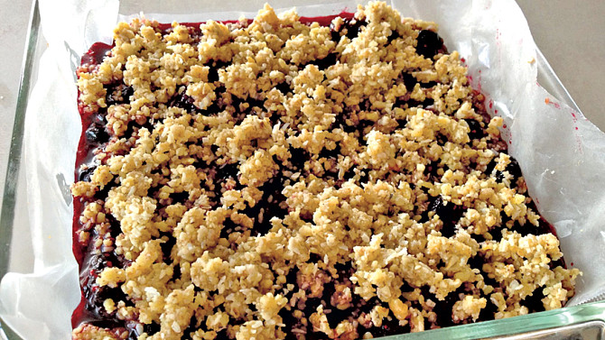 Crumble s letním ovocem