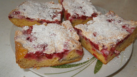 Zasněžená rybízová buchta - báječná a rychlá