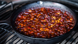 Zapečené barbecue fazole