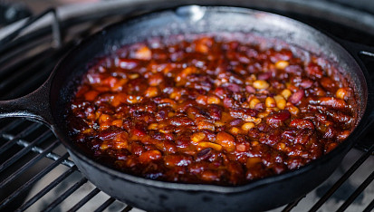 Zapečené barbecue fazole