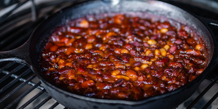 Zapečené barbecue fazole