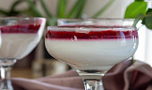 Panna cotta s malinovou omáčkou