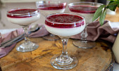 Panna cotta s malinovou omáčkou