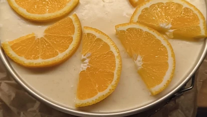 Pomerančový cheesecake