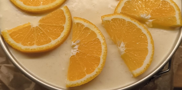 Pomerančový cheesecake