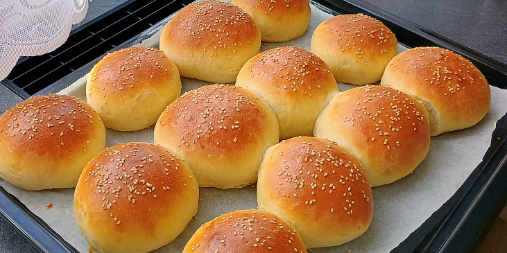 Hamburgerové bulky (včetně celozrnné varianty)