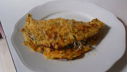 Wrapy ze strouhané zeleniny