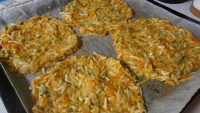 Wrapy ze strouhané zeleniny