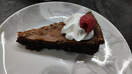 Malinové brownies
