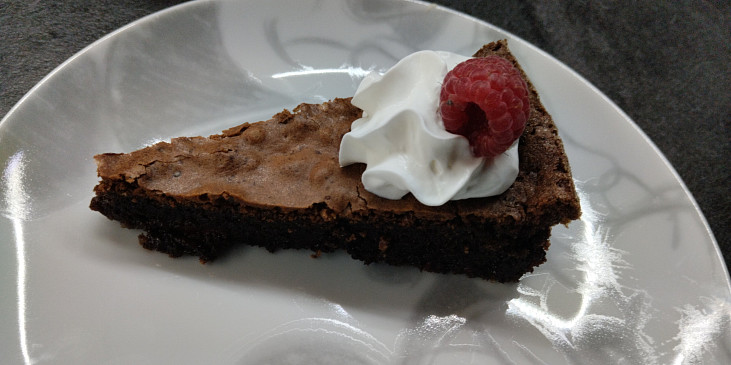 Malinové brownies