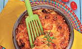 Bramborový gratin s rajčaty