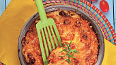 Bramborový gratin s rajčaty