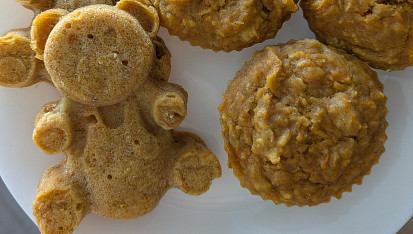 Mrkvovo-jablečné muffiny bez přidaného cukru