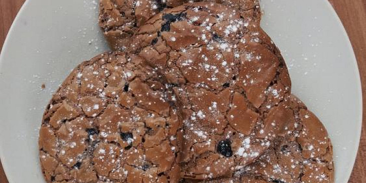 Americké cookies s borůvkami