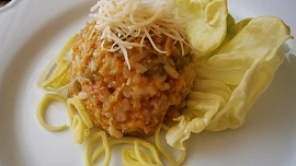 Cibulové rizoto z papiňáku