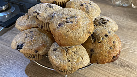 Kefírové muffiny s borůvkami