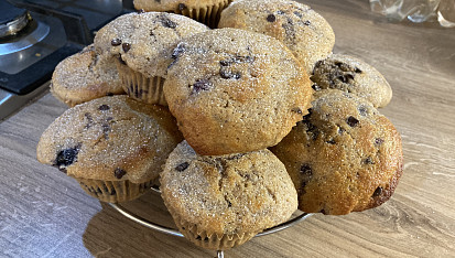 Kefírové muffiny s borůvkami