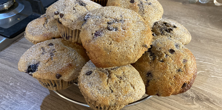 Kefírové muffiny s borůvkami