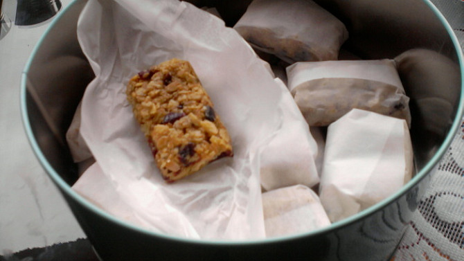 Mandlové müsli tyčinky