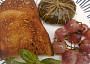 Mozzarella grilovaná ve vinném listu