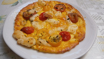 Pizza z cottage placky pro děti