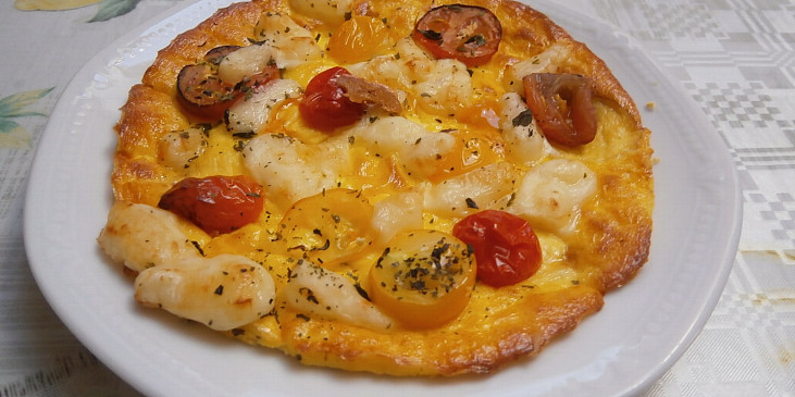 Pizza z cottage placky pro děti