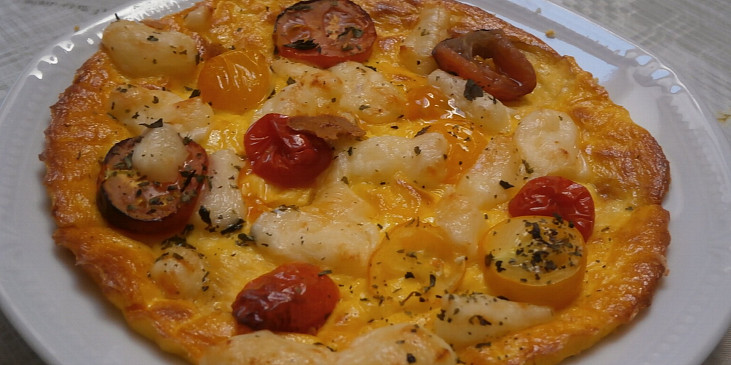Pizza z cottage placky pro děti