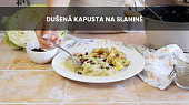 Dušená kapusta na slanině