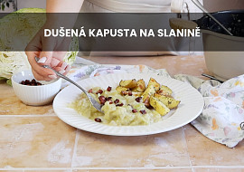 Dušená kapusta na slanině