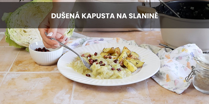 Dušená kapusta na slanině