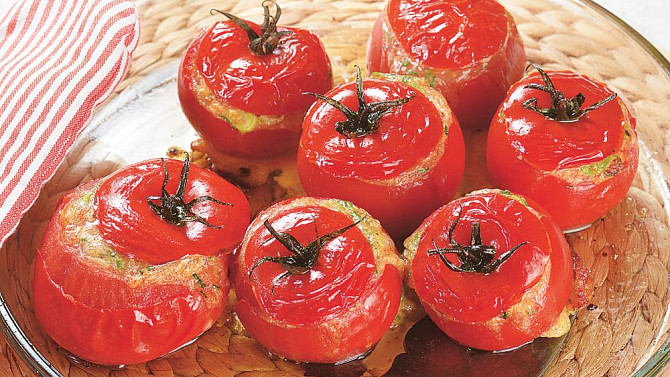 Zapečená rajčata s tvarůžky